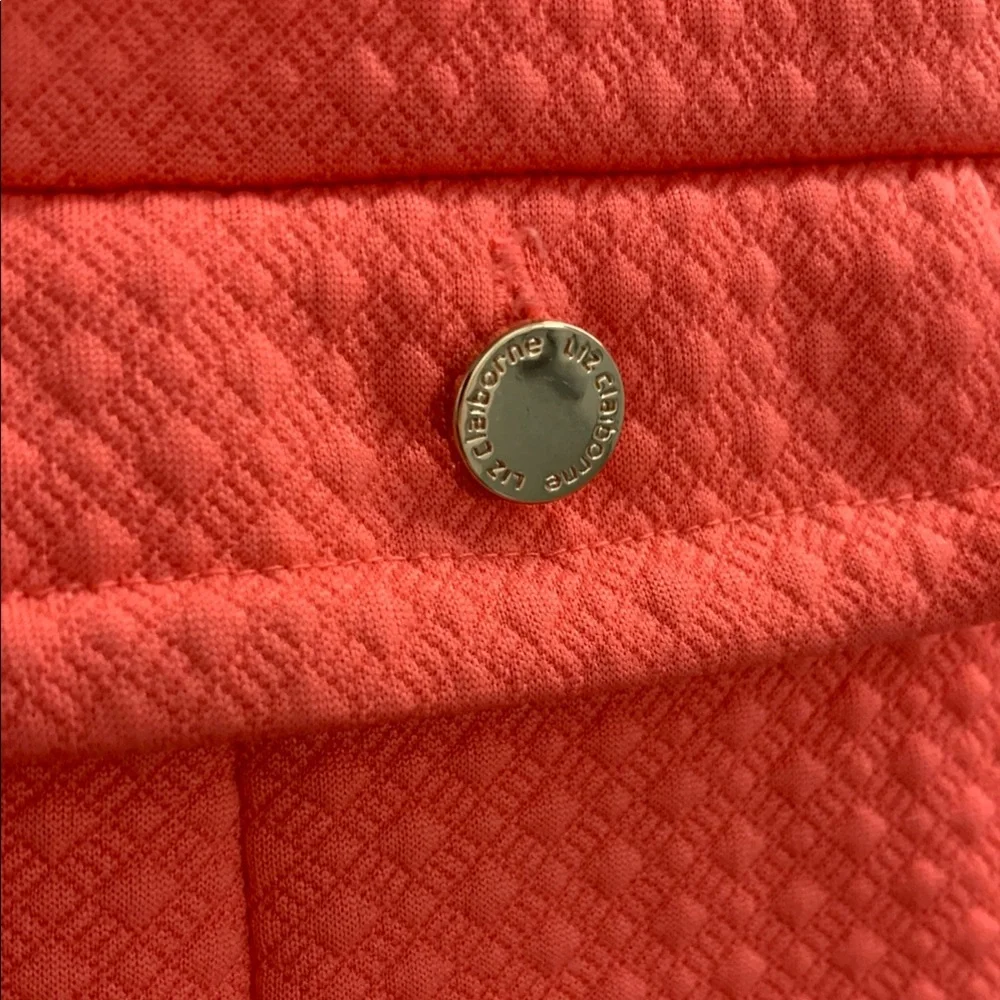 Liz Claiborne Orange Pink Sleeveless Sheath Dress - Picture 8 of 12